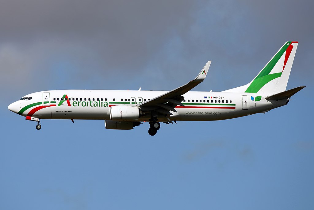 An Aeroitalia aircraft in flight